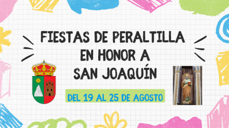 Imagen Peraltilla ya tiene su programa de Fiestas en Honor a San Joaquín